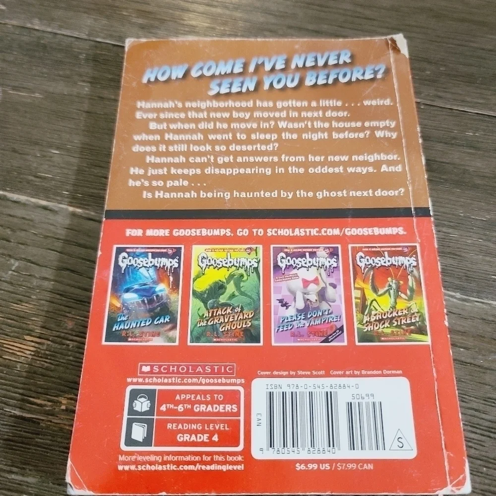 Goosebumps #10 The Ghost Next Door by R.L. Stine Scholastic Paperback